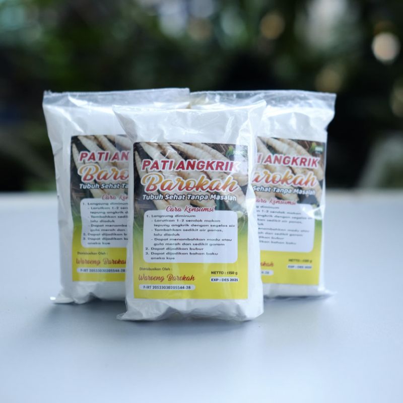 

tepung garut / pati angkrik / pati asam lambung / obat lambung alami ukuran ekonomis 160gr