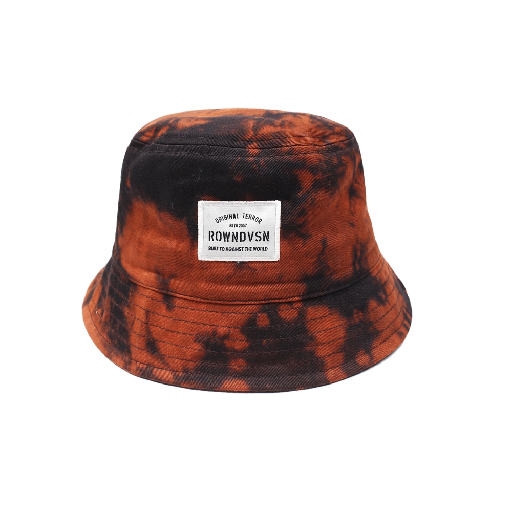 Rown Division Stockroom Bucket Hat - Rowndvsn Topi Kameam Black Brown
