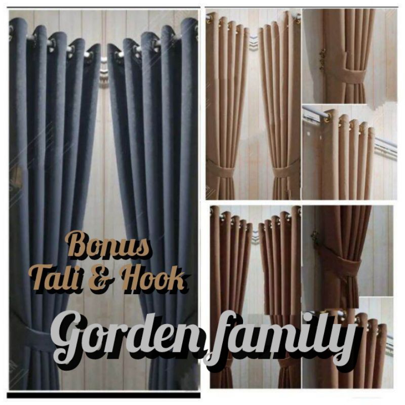 GORDEN BLACKOUT GORDEN JENDELA PENDEK TINGGI 100,120,170,180,190cm, GORDEN PREMIUM GORDEN MINIMALIS 