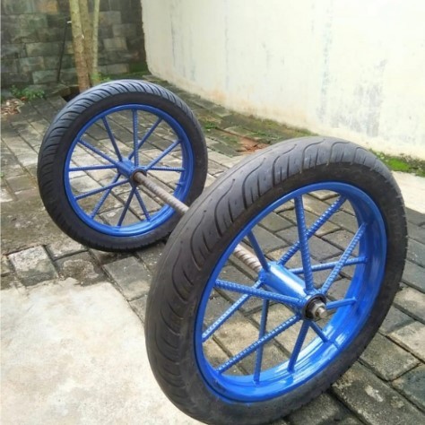 Roda Gerobak Roda Becak + as Ring 14