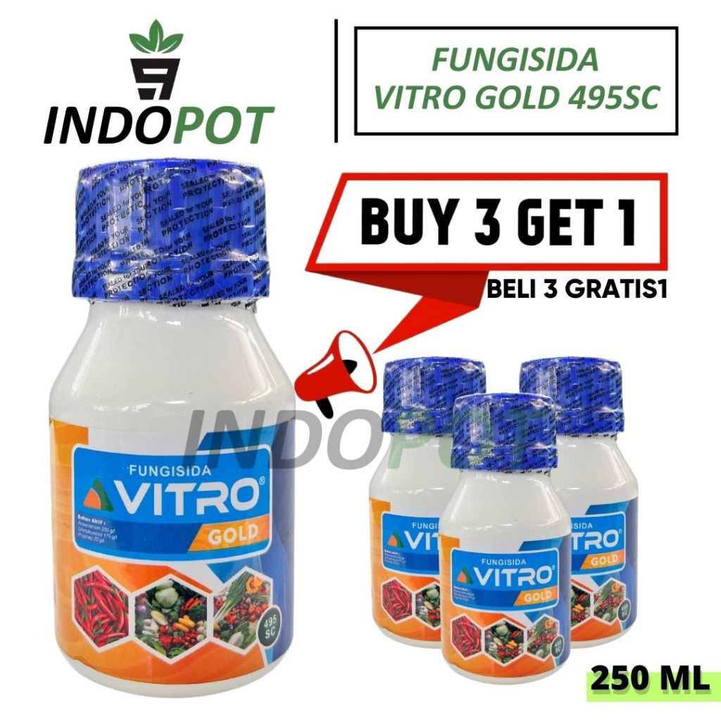 Fungisida VITRO GOLD 655 SC 250ml Solusi Mengatasi Hama Jamur Bandel Tanaman