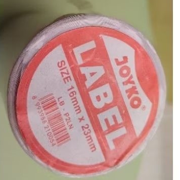 

Kertas label Joyko 16 mm x 23 mm(2 line).