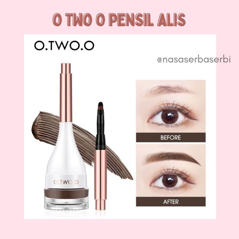 O.TWO.O EYEBROW GEL TINTED BROW GEL WITH BRUSH NATURAL WATERPROOF
