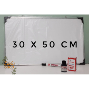 

Whiteboard 50x30 / Paket Lengkap PAPAN TULIS 50x30