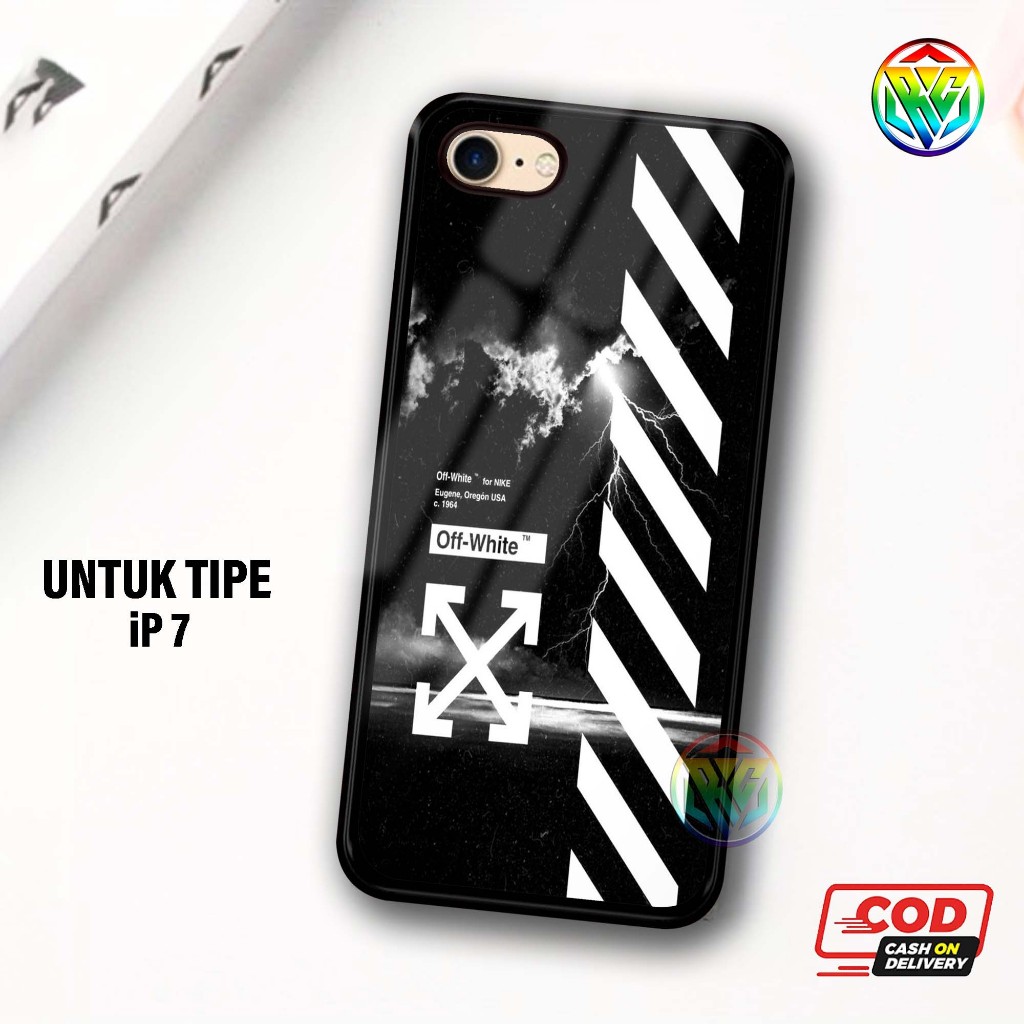 Real Case iPHONE 7 Terbaru Case kilau - New Case Glossy casing Hp IPHONE 7 [Motif X] - Hardcase IPHO
