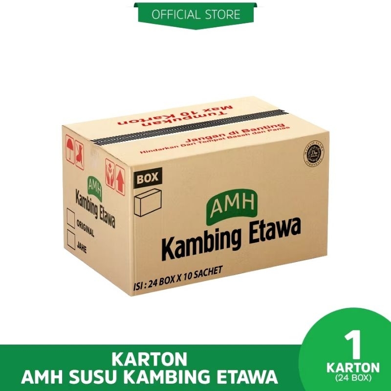 

AMH Susu Kambing Etawa - 1 Karton ( 24 Box @10 pcs)