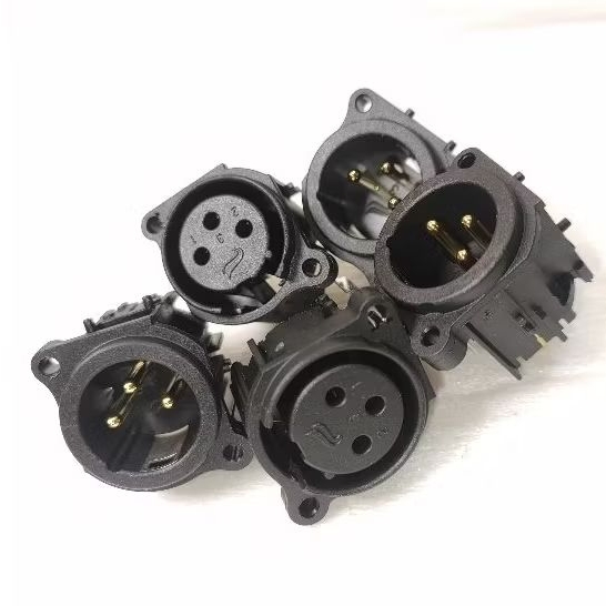 Jek Canon Body PVC Soket XLR Male Female