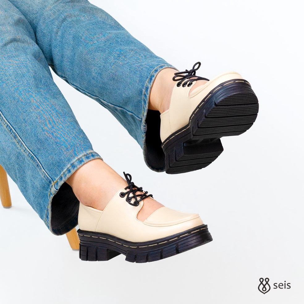 KODE T52D SEIS Maggie Sepatu Oxford Wanita  Loafers Wanita