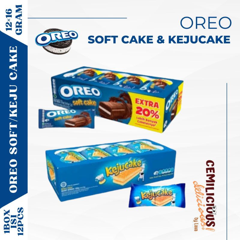 

OREO Soft Cake / Keju Cake isi 12pcs