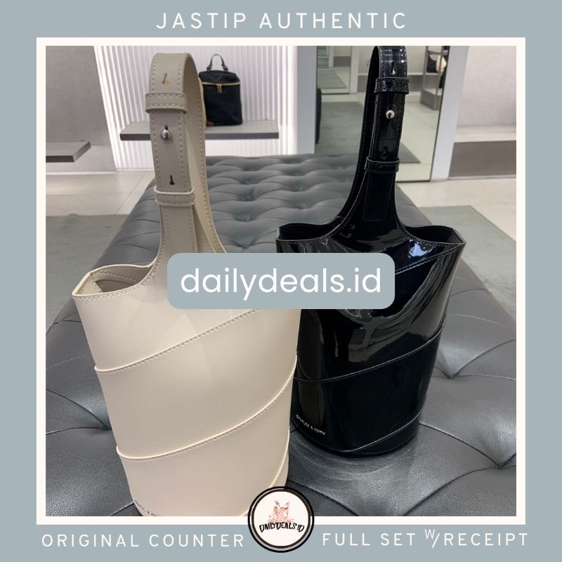 #2-10681165 Trin Cylindrical - Jast[p] CK ORIGINAL COUNTER PATENT BUCKET BAG TAS STORE AUTHENTIC ASL