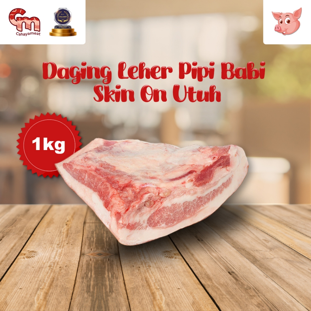 

Daging Leher Pipi Babi Skin On Utuh