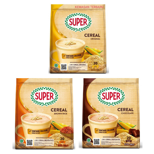 

Super Cereal Original Chocolate Brown Rice 20x25gr 500gr