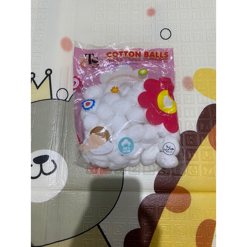 

cotton balls dan GA almond mix