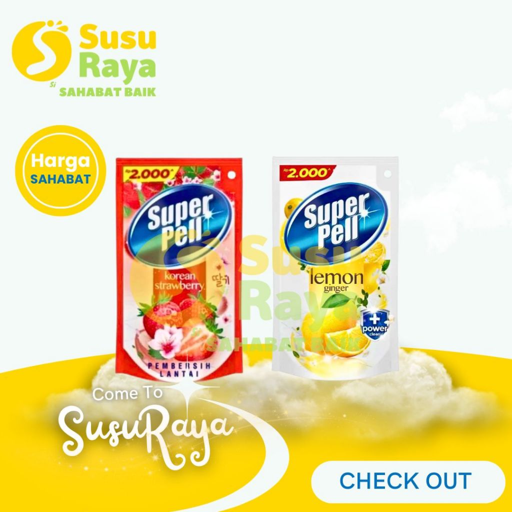 SUPERPEL SUPER PEL SACHET KOREAN STRAWBERRY/ LEMON GINGER 100ML SACHET