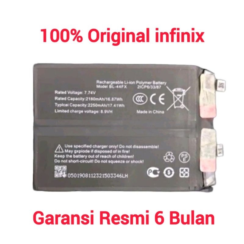 INFINIX Battery infinix  Note12 Vip Note 12 VIP X672 Baterai Batere  BL44FX BL-44FX Original 100%