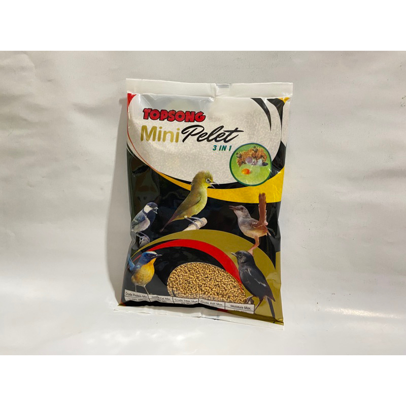 Topsong Mini Pellet 3in1 Voer Mini Pakan Burung Pleci