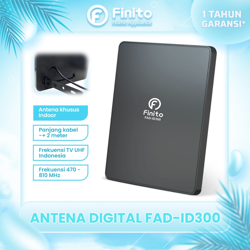 FINITO Antena TV INDOOR Finito FAD-ID300 TV Digital STB Nonton Siaran TV Digital