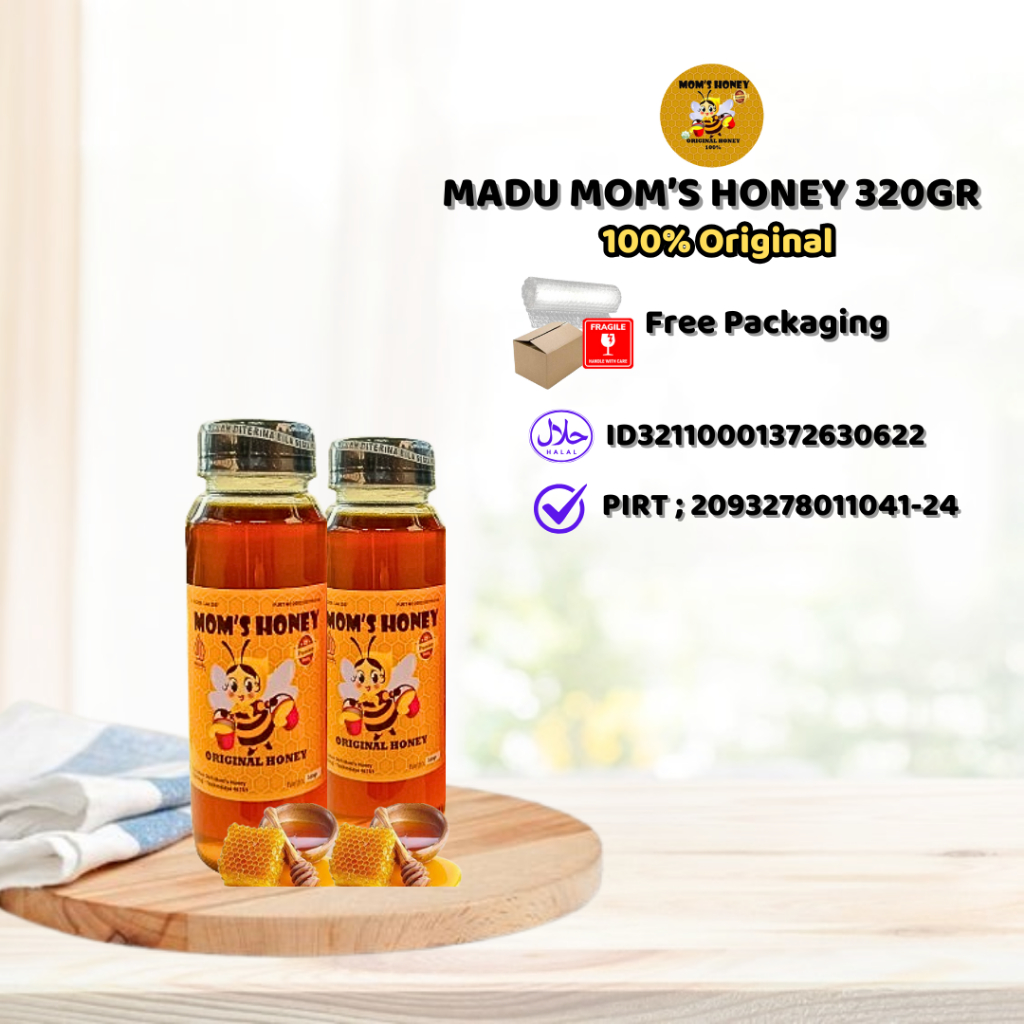 

Madu Murni Moms Honey 320 gram / Madu Hutan Asli