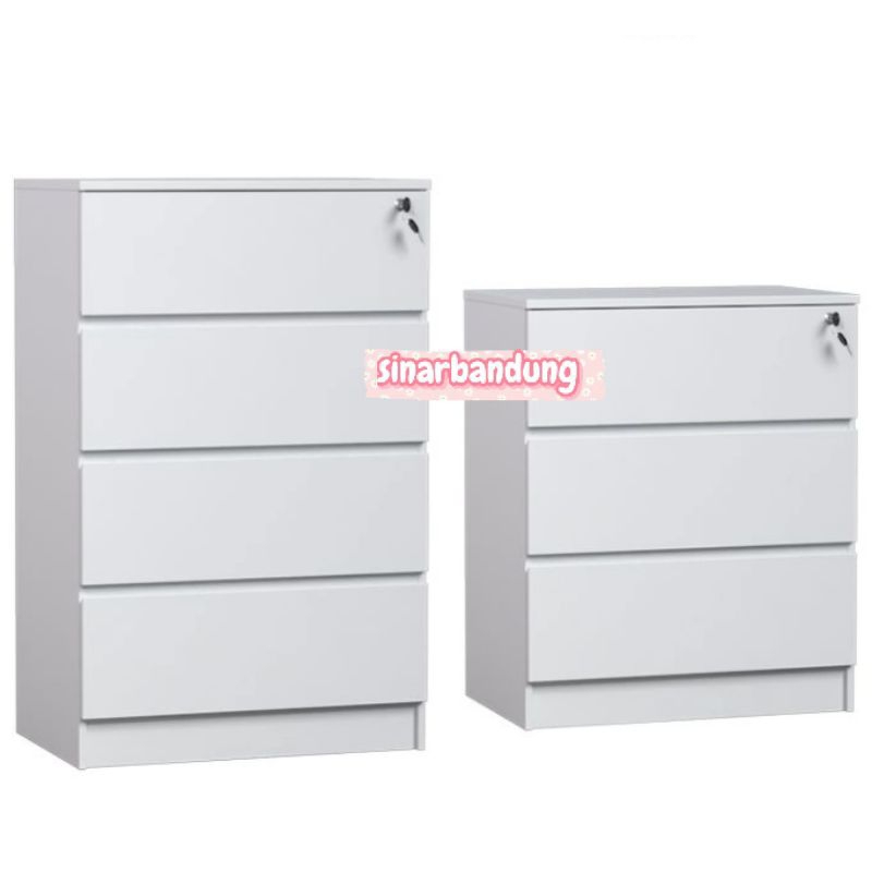 RAK LACI SERBAGUNA / LACI PUTIH MINIMALIS