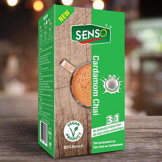 

CARDAMOM CHAI 3in1 SENSO 220G INSTANT CHAI TEA LATTE / Teh Kapulaga Alami