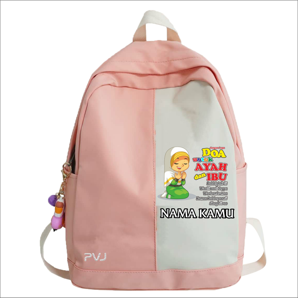 Ransel Anak Perempuan Tas Punggung Muslimah Anak - Doa Ortu