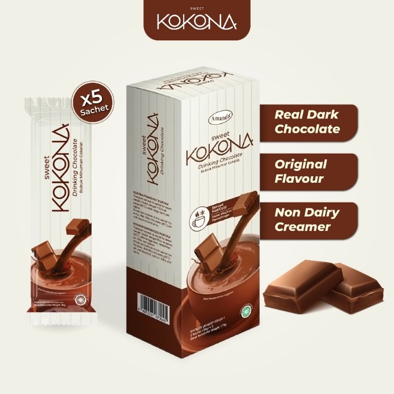 

Sweet Kokona - Minuman Bubuk Coklat Original (5 Sachet) - Chocolate, Cokelat