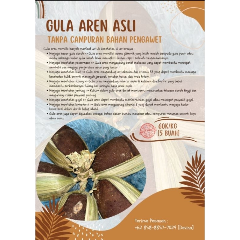 

GULA AREN ASLI