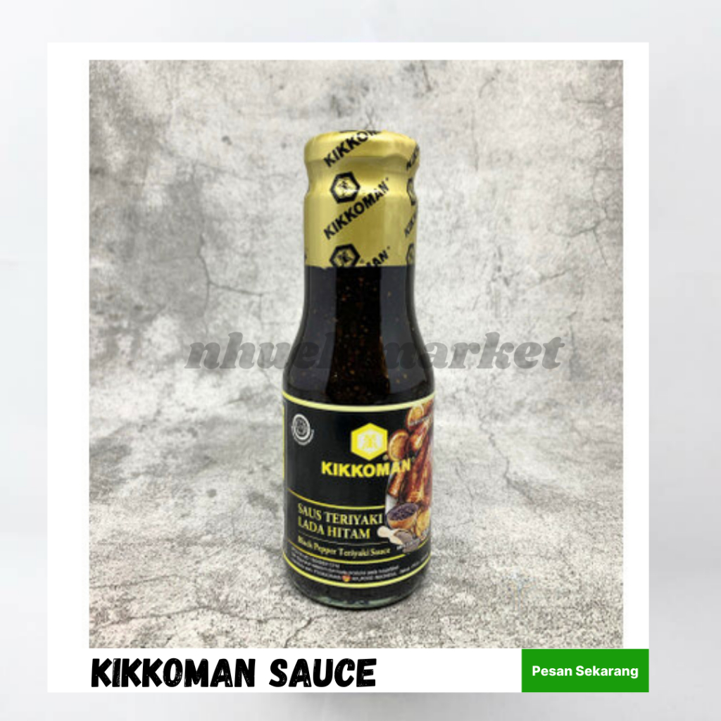 

Kikkoman Sauce Saus Halal|300gr|Saus Kikkoman Black Pepper Teriyaki-Kelezatan Autentik Jepang