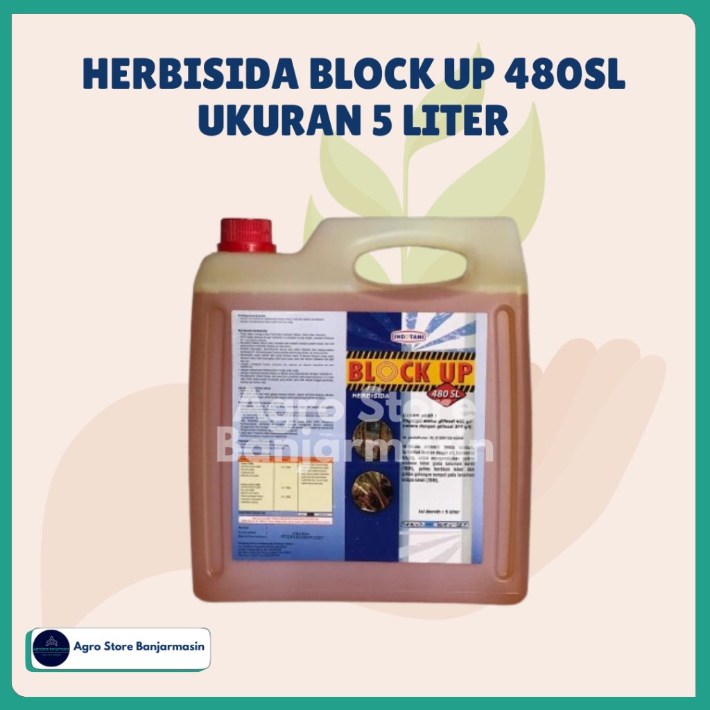 Herbisida Block up 480SL kemasan 5 Liter