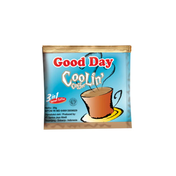 

Kopi Good Day Coolin Coffee Biru Muda 20g 1 renteng 10pcs