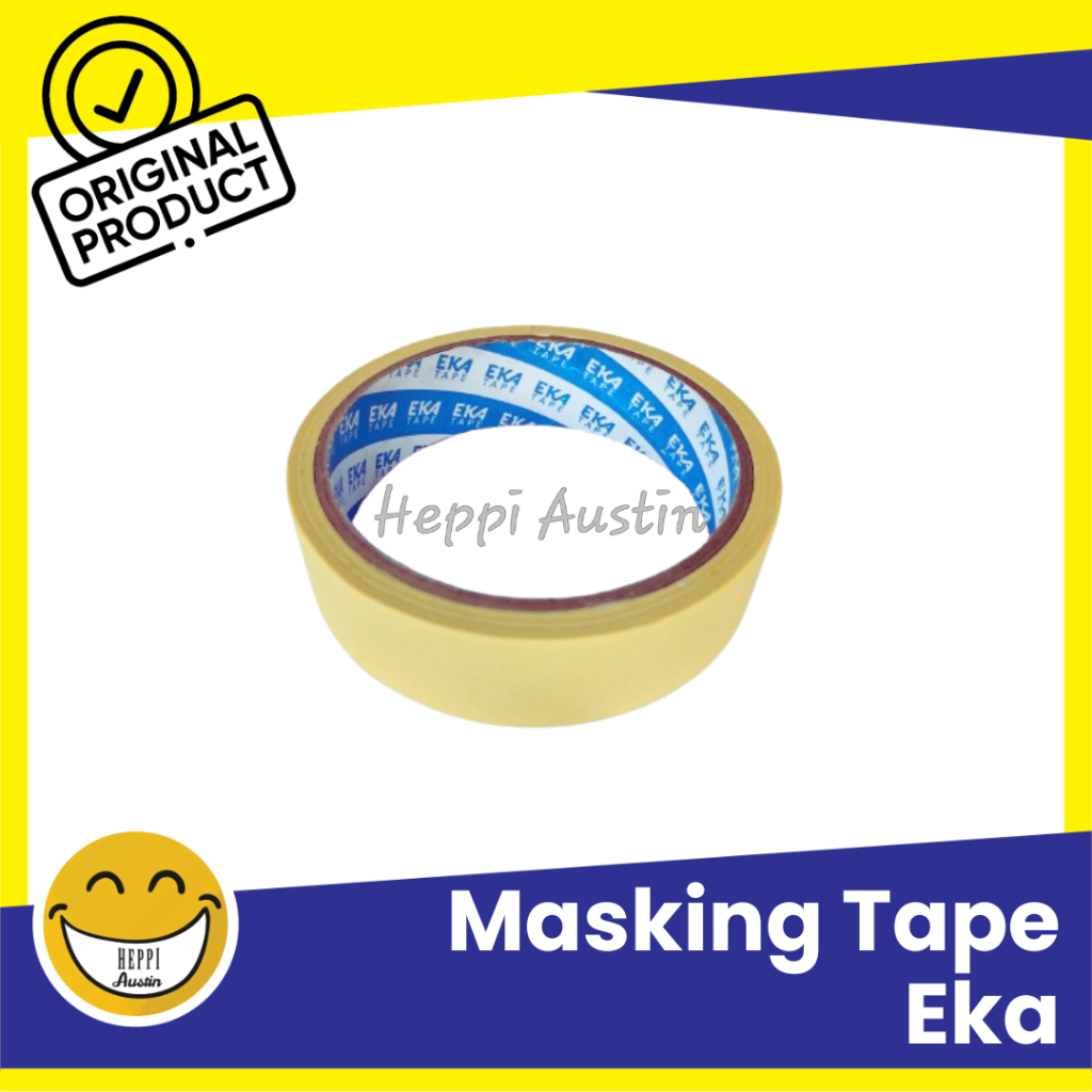 

Lakban Kertas Kuning Masking Tape 24 mm x 15 Yard Eka Tape 6PCS