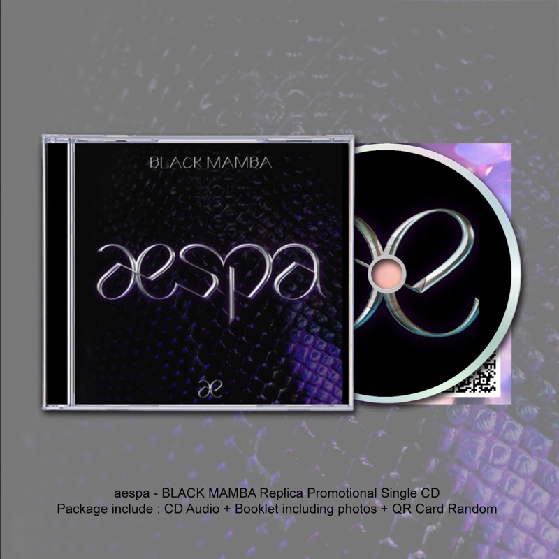 CD AESPA - BLACK MAMBA SINGLE CD ALBUM . AESPA ALBUM , AESPA CD , KPOP ALBUM