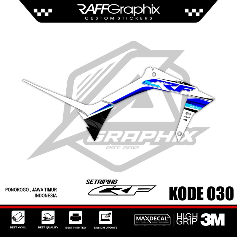 decal sticker crf-striping crf terbaru-sticker sticker sticker-crf030