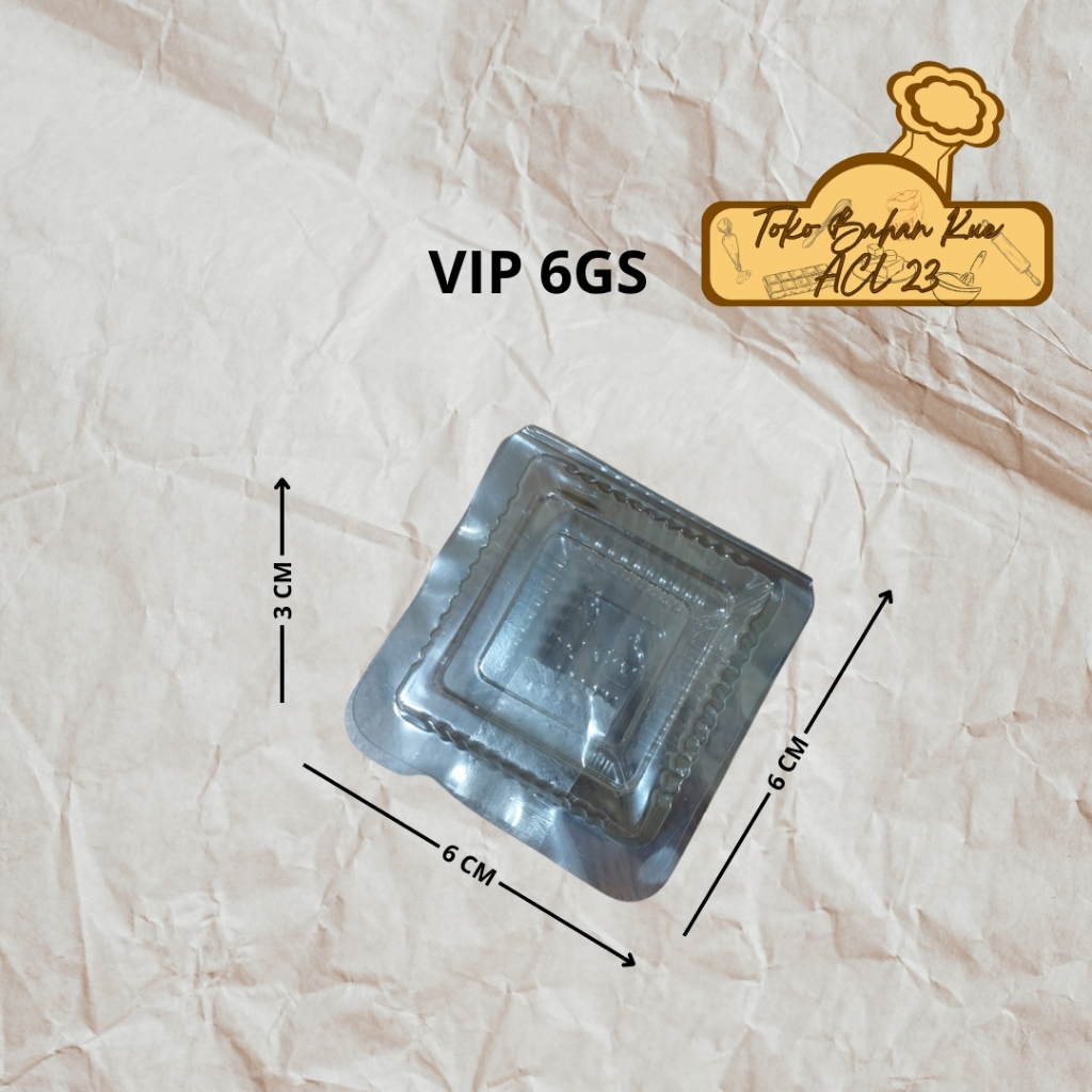 Mika VIP 6GS/Mika Makanan/Mika Kue/Mika Bolu/Mika Plastik/Wadah Makanan/Mika Plastik Kue VX-6GS