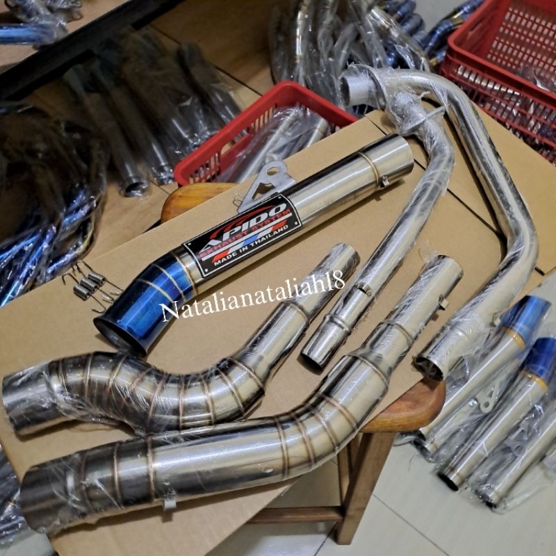 Apido super open spec exhaust pipe Raider 150fi,carb Rusi_tc125 150 skygo bajaj Tmx pinoy Euro 125 1