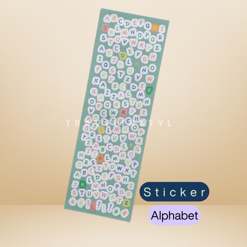 

Sticker Alphabet - Sticker Diary - Stiker Huruf - Sticker Deco Jurnal