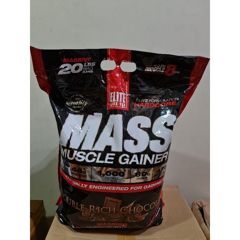 Elitelabs massgainer 20lbs mass gainer susu penambah berat badan bulking weight gainer susu gym