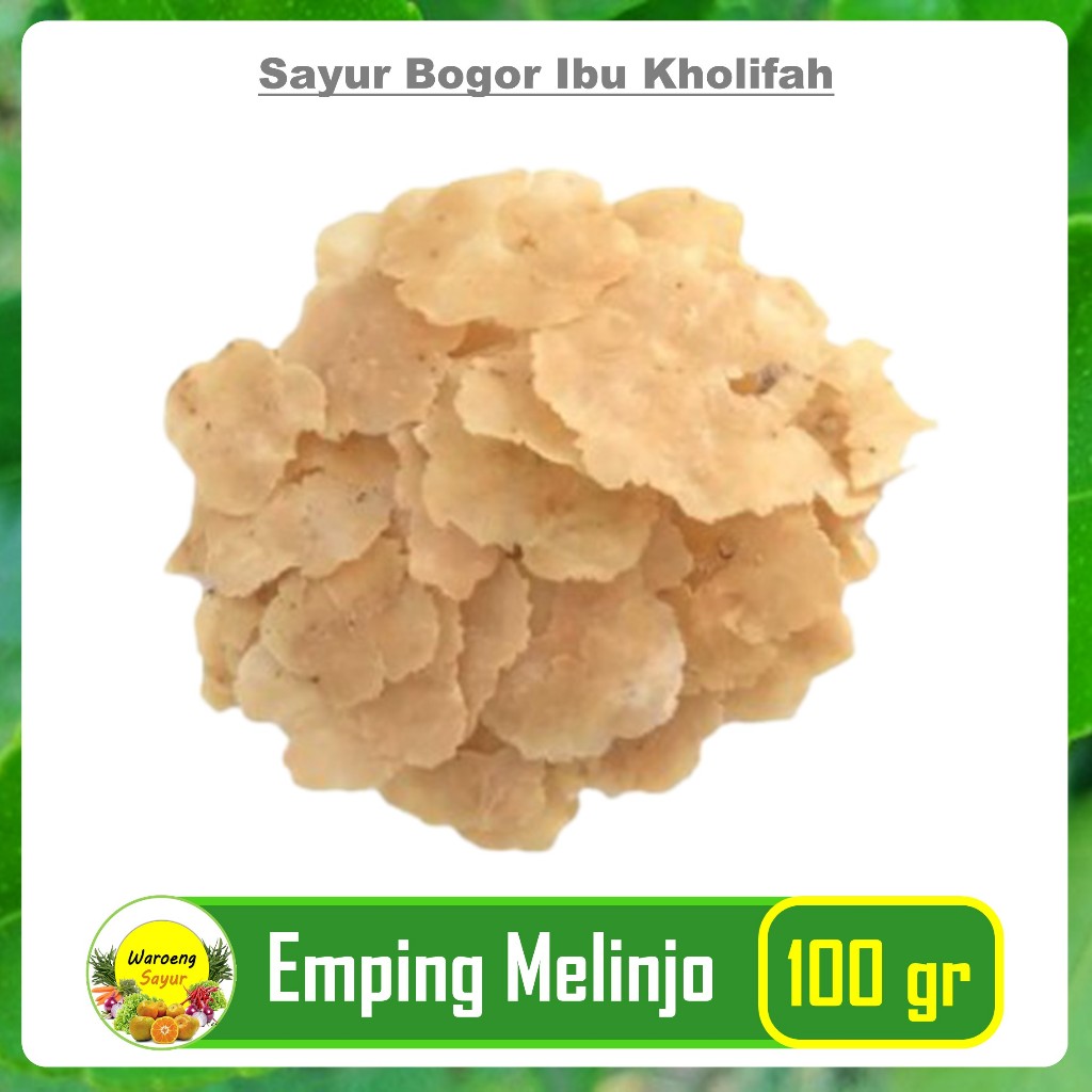 

Emping Melinjo Mentah Asli 100 Gram Bahan Pokok Sembako Murah Bogor