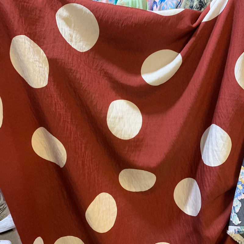 kain silk motif - kain silk motif - kain zara silk motif polkadot - kain silk premium motif