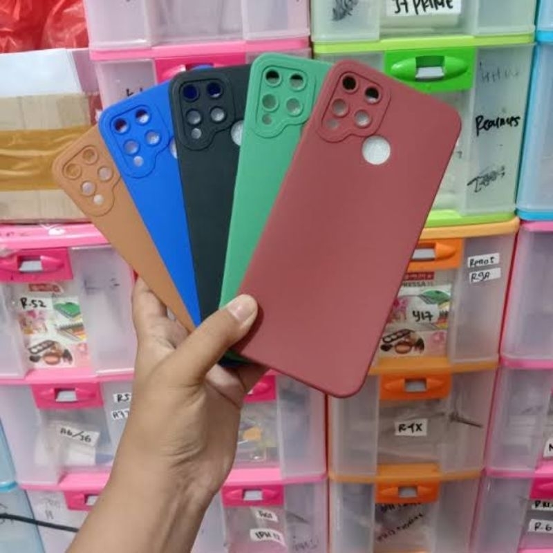 Case Macaron Realme C15 Softcase Pro Kamera