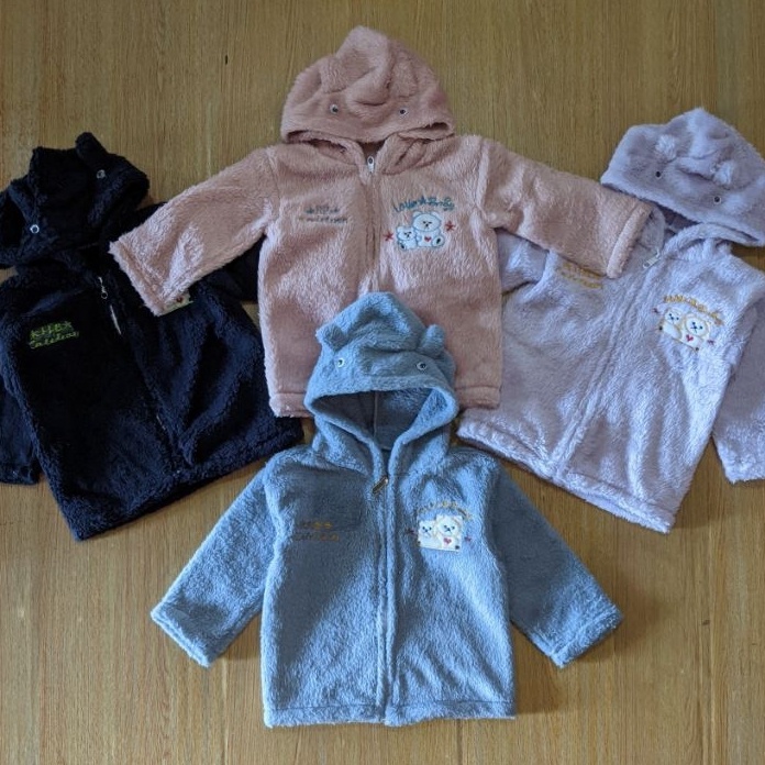 Terbatas Gids Baby Jaket Bulu Bayi Laki laki Perempuan Hoodie Anak 3 18 Baju Hangat Outer Musim Ding