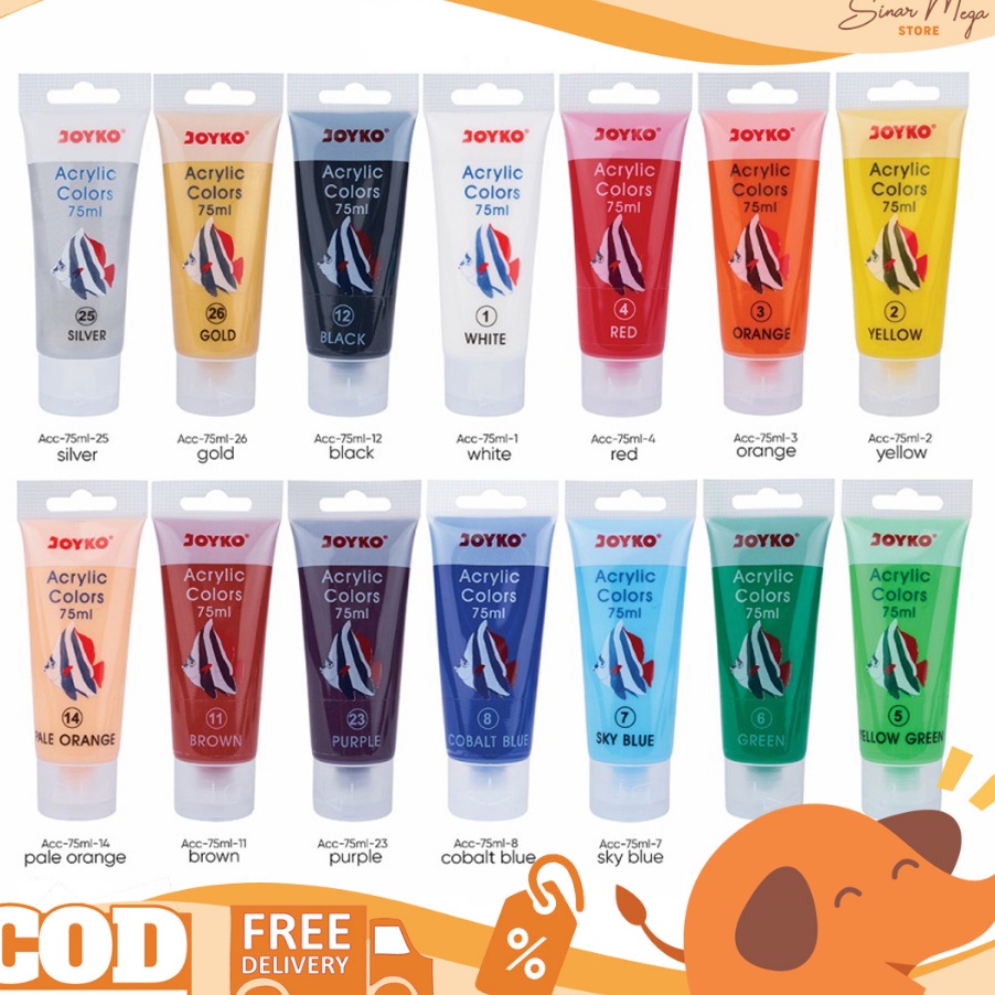 

Cashback Joyko Cat Acrylic Colour ACC 75ML Cat Akrilik 75ml Warna
