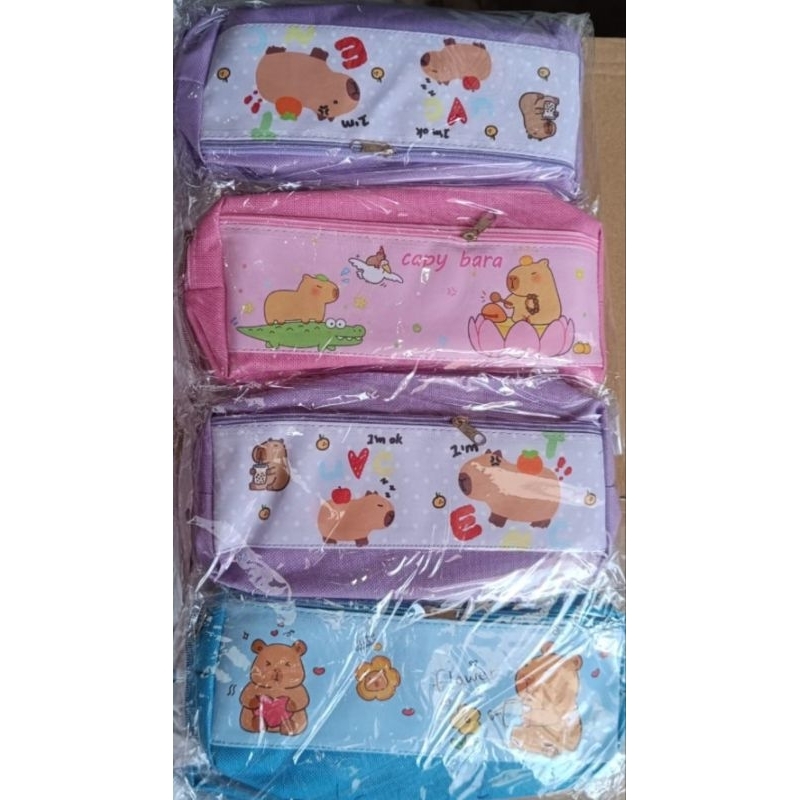

Tempat Pensil Capybara Kuromi 2 resleting || Cute Pensil Case Capybara Kuromi