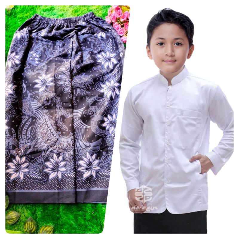 PROMO COD SETELAN BAJU KOKO ANAK LAKI-LAKI DAN SARUNG CELANA  ANAK  LAKI-LAKI MODEL TERBARU  BAJU KO