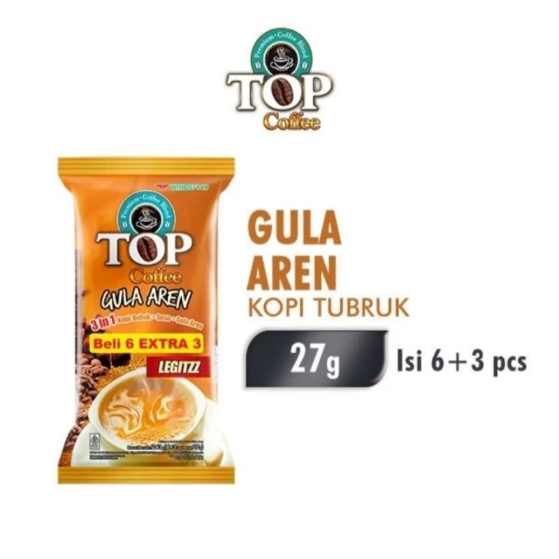 

Top Coffee Kopi Instan Gula Aren Tubruk 3 in 1