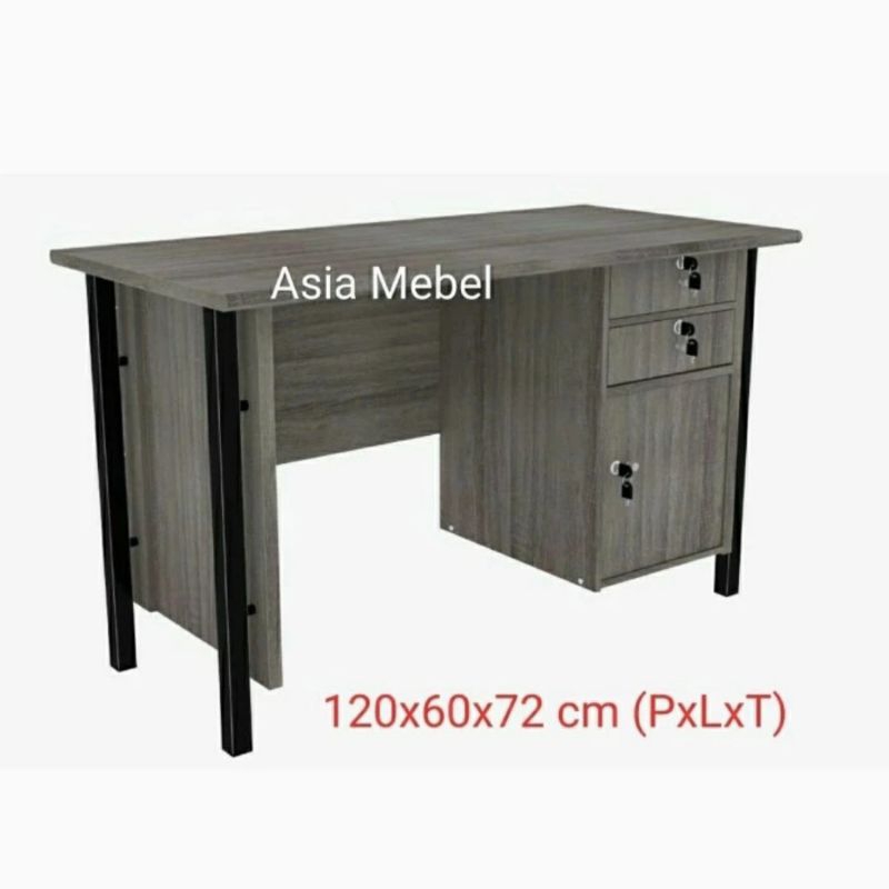 Meja Tulis Kantor Kaki Besi