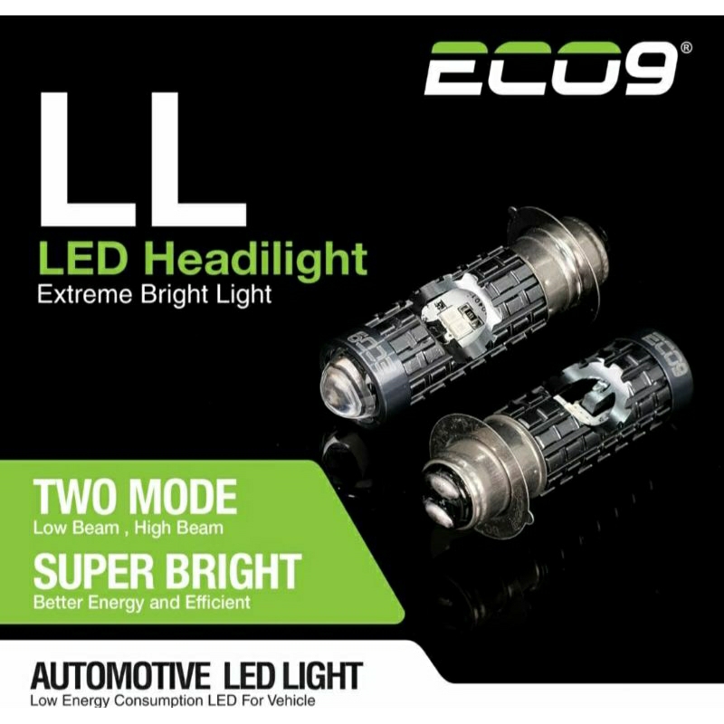 LAMPU LED ECO9 UTAMA MOTOR H6 LASER PNP ECO9 BEBEK MATIC PNP MODE SENJA H6 UNIVERSAL
