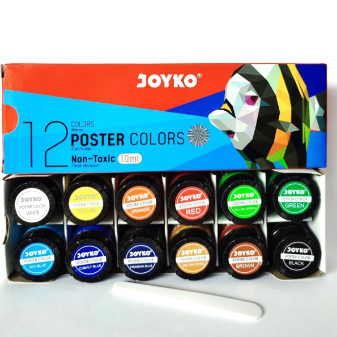 

HJ6 Cat Poster 12 Warna Joyko Poster Colors 1 Ml