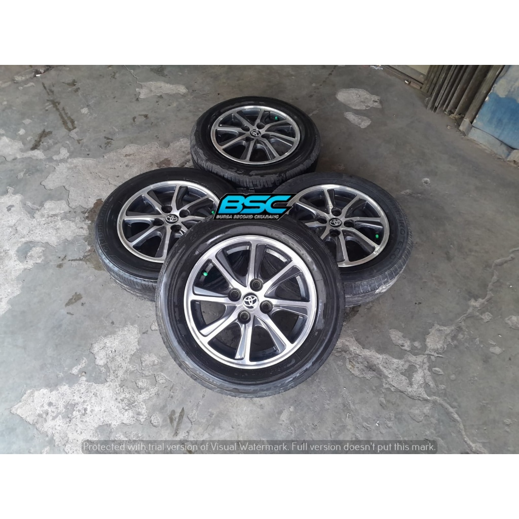 Velg Mobil Bekas Copotan R14 Oem Calya 4x100 Ring 14 Buat Agya Ayla Sigra Sirion Vios Twincam Starle