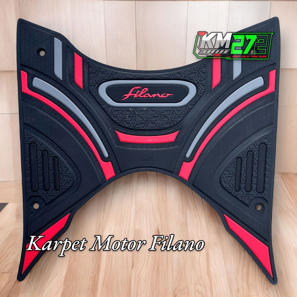 Aksesoris Motor Filano - Alas Pijakan Kaki Untuk Motor Filano Berbahan Full Karet
